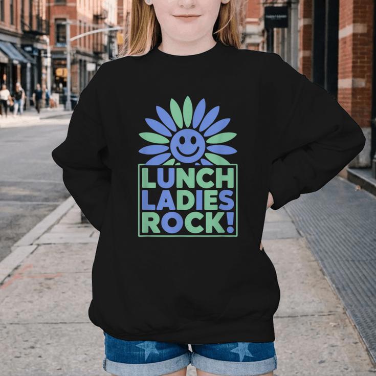 Lunch Lady Squad Cafeteria Worker Back To School Youth Crewneck Sweatshirt