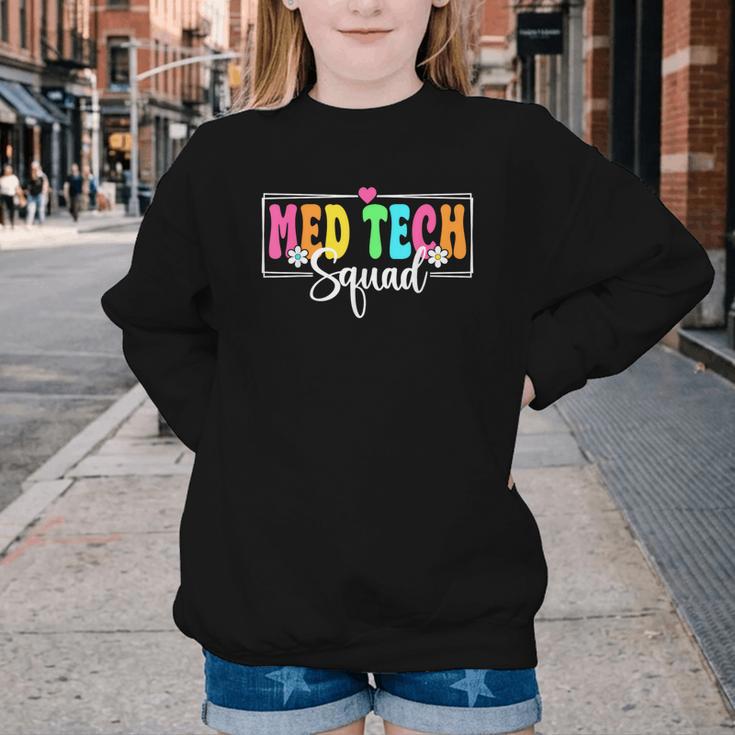Med Tech Squad Back To School Med Technician Crew Youth Crewneck Sweatshirt Med Tech Squad Back To School Med Technician Crew Youth Crewneck Sweatshirt