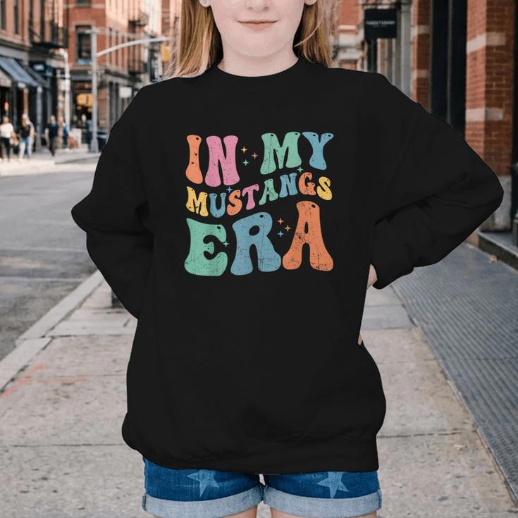 In My Mustangs Era Back To School Spirit Game Retro Groovy Youth Crewneck Sweatshirt In My Mustangs Era Back To School Spirit Game Retro Groovy Youth Crewneck Sweatshirt