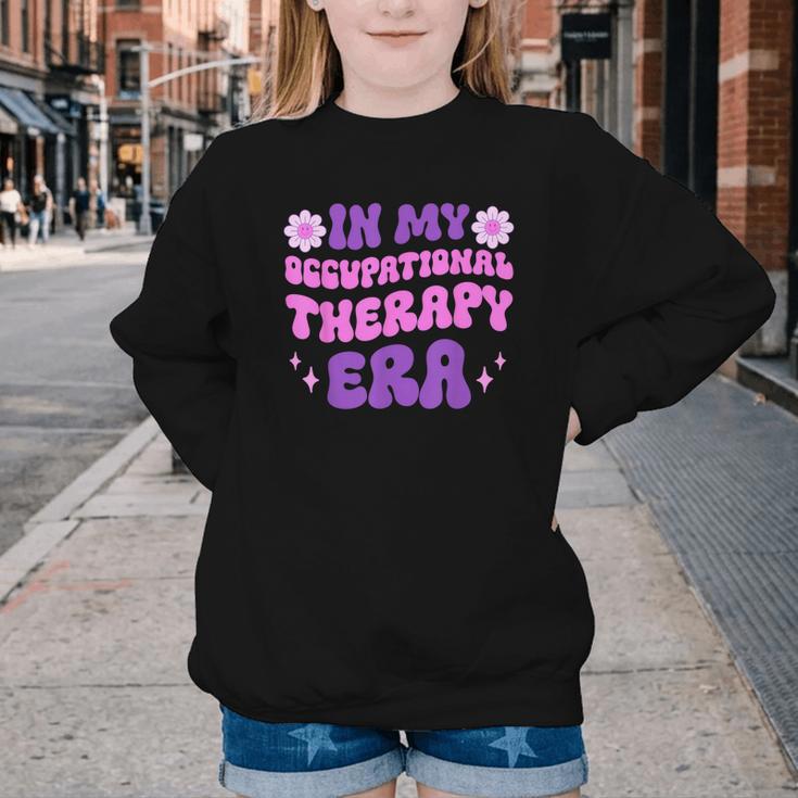 In My Occupational Therapy Era Groovy OT Back To School Youth Crewneck Sweatshirt In My Occupational Therapy Era Groovy OT Back To School Youth Crewneck Sweatshirt
