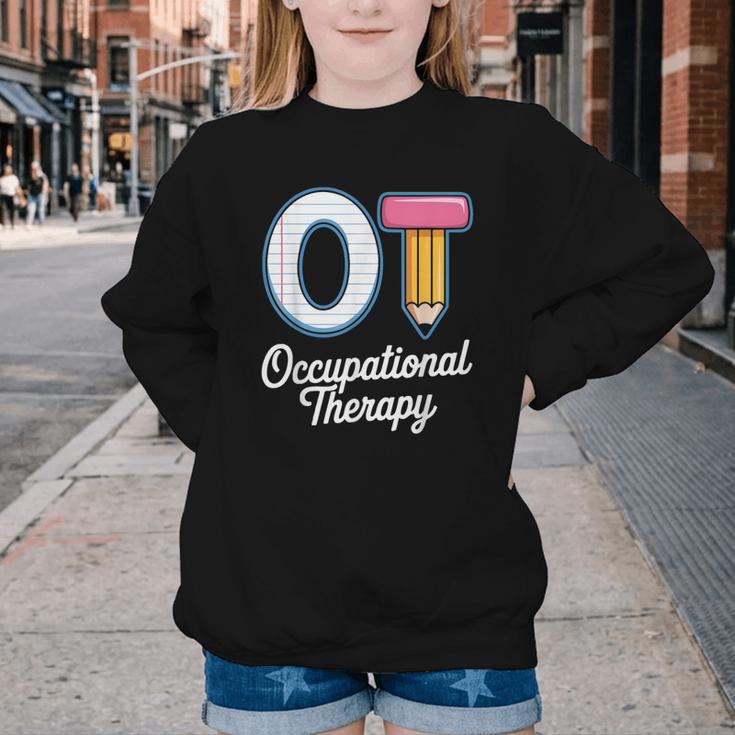Occupational Therapy OT And COTA Back To School Youth Crewneck Sweatshirt