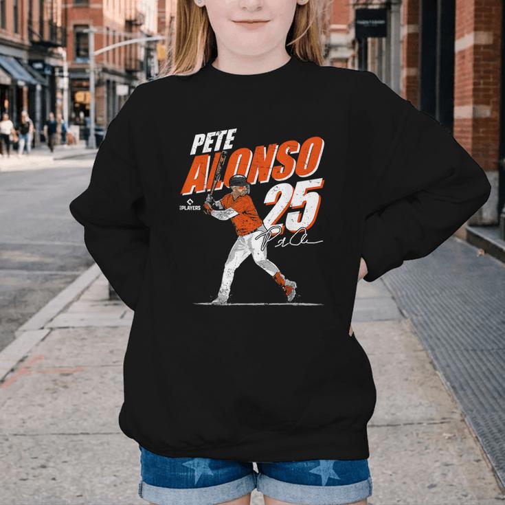 Pete Alonso Baltimore Baseball Players MLBPAL201M Youth Crewneck Sweatshirt