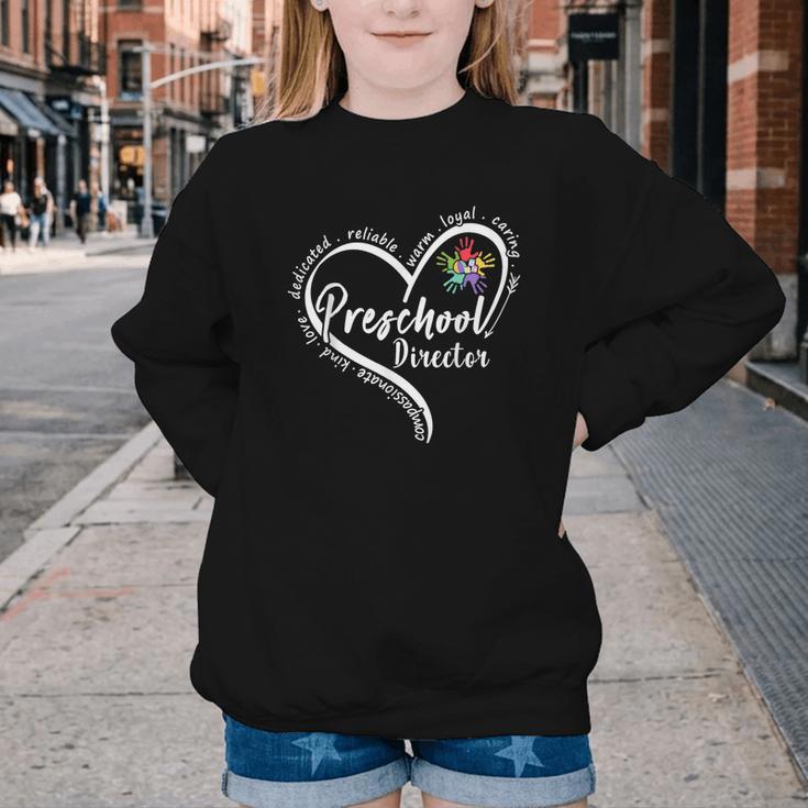 Preschool Director Assistant Back To School Daycare Thank Youth Crewneck Sweatshirt Preschool Director Assistant Back To School Daycare Thank Youth Crewneck Sweatshirt