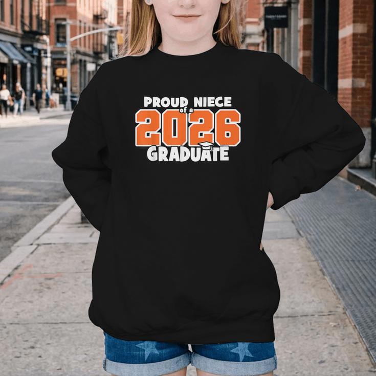 Proud Niece Of 2026 Graduate Matching Back To School O Youth Crewneck Sweatshirt Proud Niece Of 2026 Graduate Matching Back To School O Youth Crewneck Sweatshirt