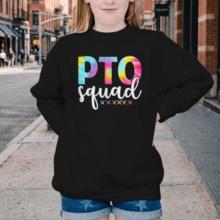 Pto Squad Groovy Back To School Women Appreciation Youth Crewneck Sweatshirt Pto Squad Groovy Back To School Women Appreciation Youth Crewneck Sweatshirt