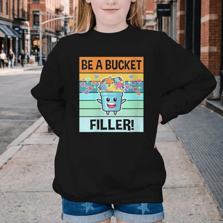 Retro Be A Bucket Filler Shirt Back To School Shirt Youth Crewneck Sweatshirt Retro Be A Bucket Filler Shirt Back To School Shirt Youth Crewneck Sweatshirt