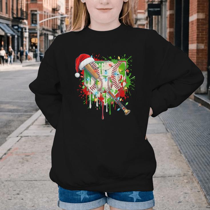 Santa Sports Ice Baseball Christmas Xmas Pajama Kid Men Boys Youth Crewneck Sweatshirt Santa Sports Ice Baseball Christmas Xmas Pajama Kid Men Boys Youth Crewneck Sweatshirt