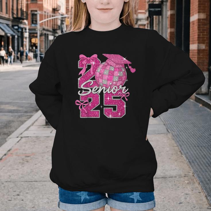 Senior 2025 Class Of 2025 Bows Back To School 2025 Youth Crewneck Sweatshirt Senior 2025 Class Of 2025 Bows Back To School 2025 Youth Crewneck Sweatshirt