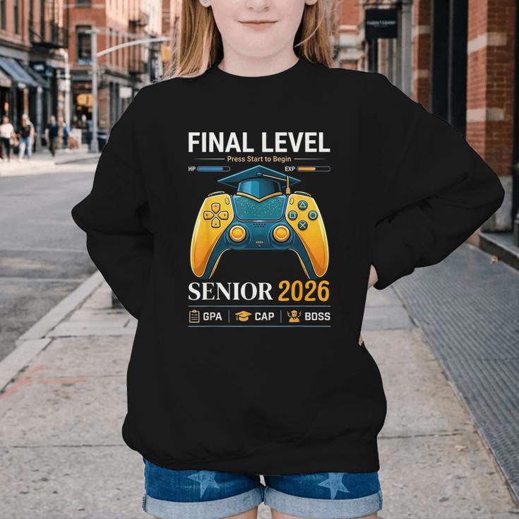 Senior Class Of 2026 Back To School Gamer Boys Senior 2026 Youth Crewneck Sweatshirt Senior Class Of 2026 Back To School Gamer Boys Senior 2026 Youth Crewneck Sweatshirt