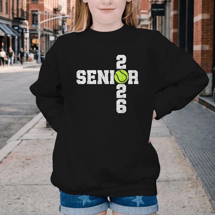 Senior Class Of 2026 Tennis Seniors Back To School 2026 Youth Crewneck Sweatshirt Senior Class Of 2026 Tennis Seniors Back To School 2026 Youth Crewneck Sweatshirt