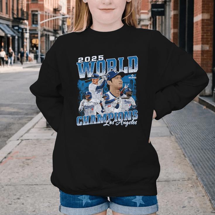 Shohei Ohtani 2025 Los Angeles Baseball Champions MLBPA Youth Crewneck Sweatshirt Shohei Ohtani 2025 Los Angeles Baseball Champions MLBPA Youth Crewneck Sweatshirt