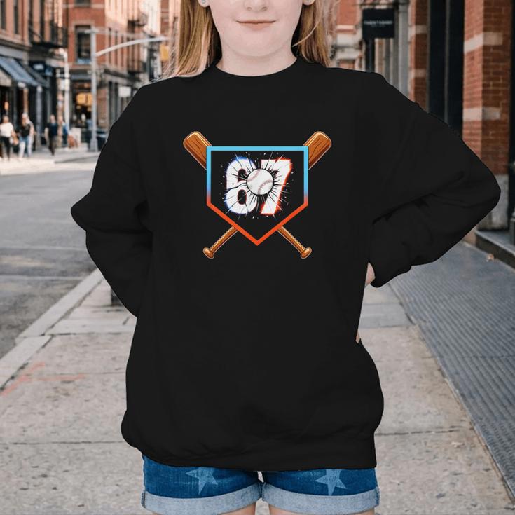 Six Seven 67 Baseball Birthday Boy Men Kids Boys Youth Crewneck Sweatshirt Six Seven 67 Baseball Birthday Boy Men Kids Boys Youth Crewneck Sweatshirt
