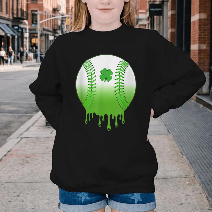 St Patricks Day Shamrock Baseball Irish Boys Kids Men Youth Crewneck Sweatshirt St Patricks Day Shamrock Baseball Irish Boys Kids Men Youth Crewneck Sweatshirt