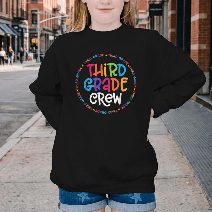 Third Grade Crew Back To School Matching Tee For 3rd Grade Youth Crewneck Sweatshirt Third Grade Crew Back To School Matching Tee For 3rd Grade Youth Crewneck Sweatshirt