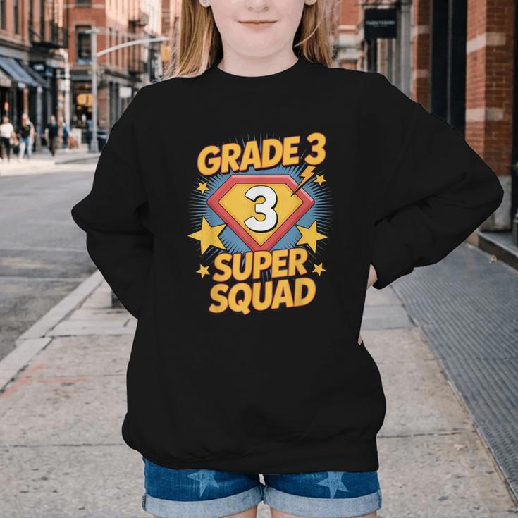 Third Grade Superhero Squad 3rd Year Kids Back To School Youth Crewneck Sweatshirt Third Grade Superhero Squad 3rd Year Kids Back To School Youth Crewneck Sweatshirt