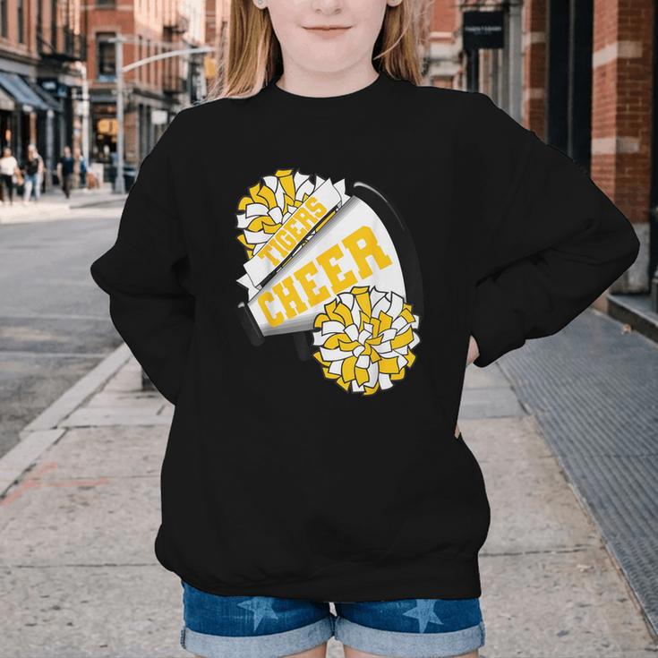 Tigers Cheer Back To School Cheerleading Spirit GY Youth Crewneck Sweatshirt Tigers Cheer Back To School Cheerleading Spirit GY Youth Crewneck Sweatshirt
