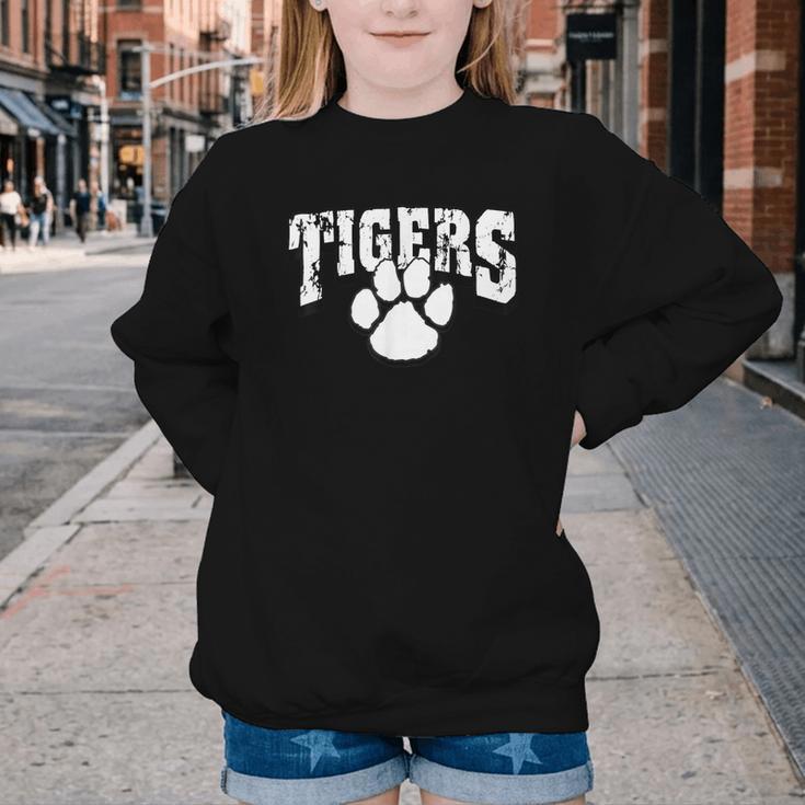 Tigers School Spirit Back To School B Youth Crewneck Sweatshirt Tigers School Spirit Back To School B Youth Crewneck Sweatshirt