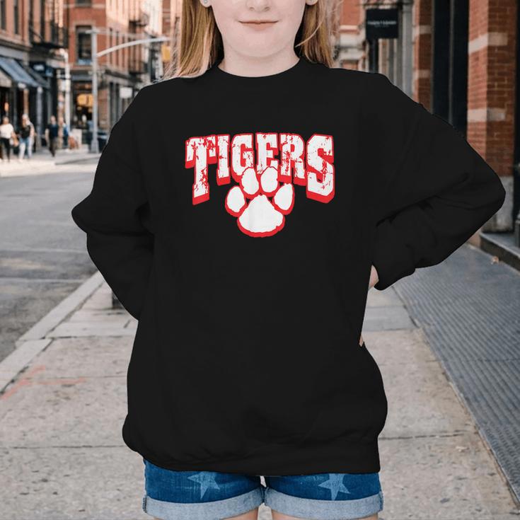 Tigers School Spirit Back To School R Youth Crewneck Sweatshirt