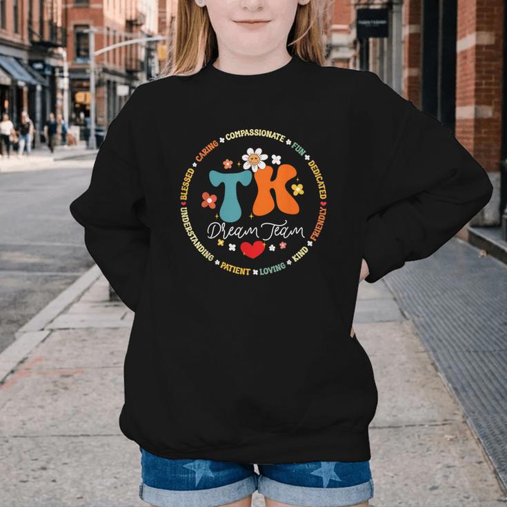 TK Dream Team Squad Transitional-Kindergarten Back To School Youth Crewneck Sweatshirt TK Dream Team Squad Transitional-Kindergarten Back To School Youth Crewneck Sweatshirt