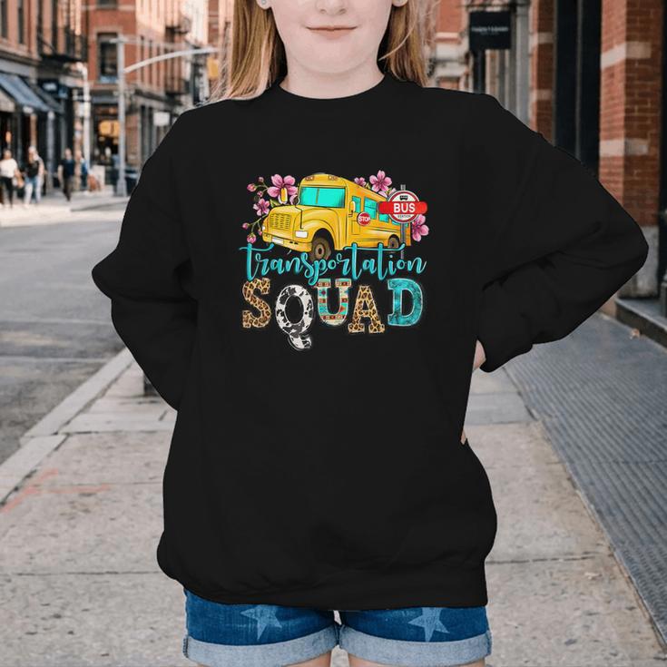 Transportation Squad Bus Driver School Bus Back To School Youth Crewneck Sweatshirt Transportation Squad Bus Driver School Bus Back To School Youth Crewneck Sweatshirt