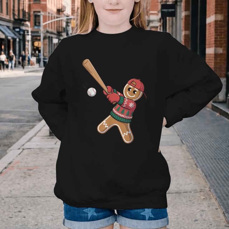 Ugly Christmas Sweater Gingerbread Baseball Toddler Kids Youth Crewneck Sweatshirt Ugly Christmas Sweater Gingerbread Baseball Toddler Kids Youth Crewneck Sweatshirt