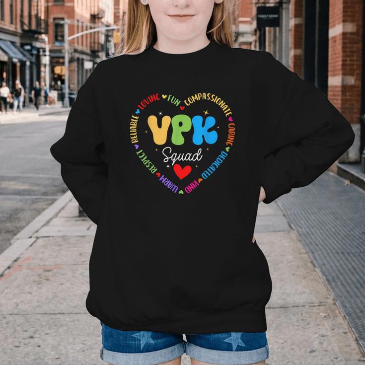 VPK Squad First Day Of VPK Back To School Youth Crewneck Sweatshirt VPK Squad First Day Of VPK Back To School Youth Crewneck Sweatshirt