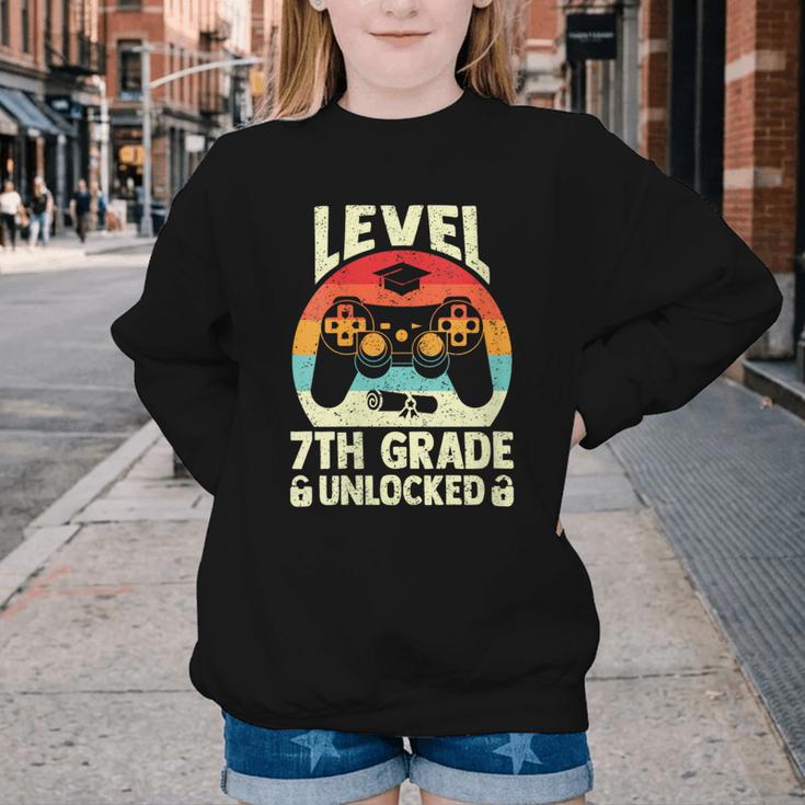 Women's Level 7th Grade Unlocked Back To School 7th Grade Boys Youth Crewneck Sweatshirt Women's Level 7th Grade Unlocked Back To School 7th Grade Boys Youth Crewneck Sweatshirt