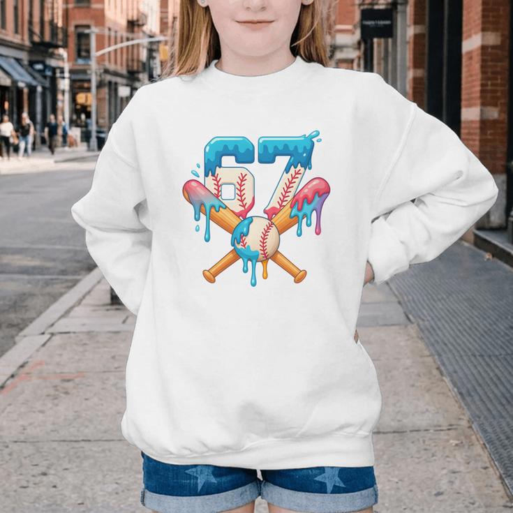 67 Baseball Life Style 101 Apparel Youth Drip Baseball Boys Youth Crewneck Sweatshirt 67 Baseball Life Style 101 Apparel Youth Drip Baseball Boys Youth Crewneck Sweatshirt