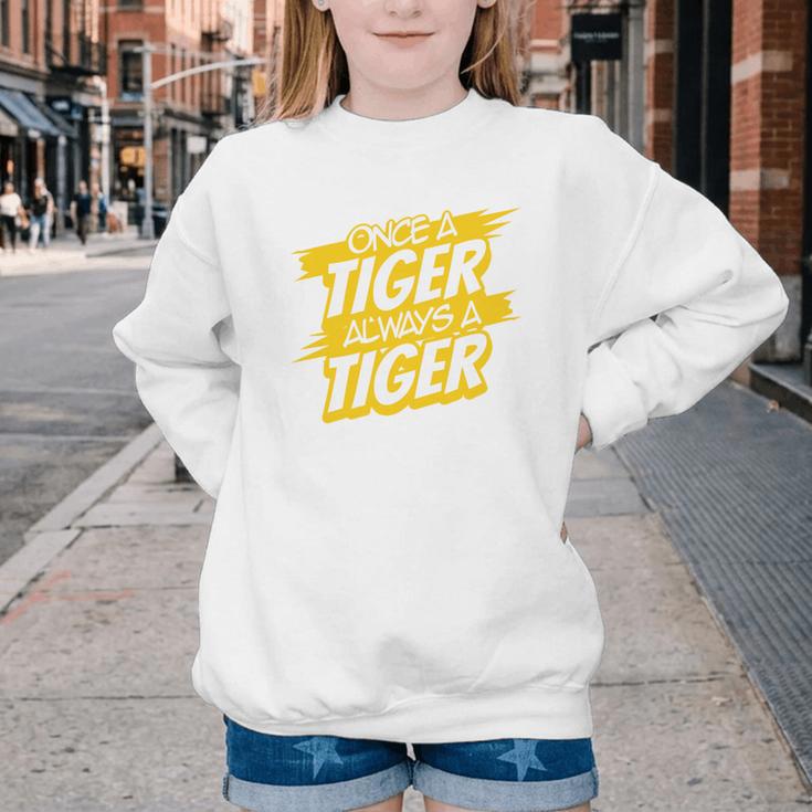 Always A Tiger Back To School Spirit GY Performance Youth Crewneck Sweatshirt
