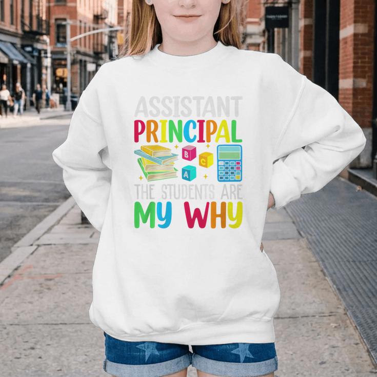 Back To School Assistant Principal The Students Are My Why Premium Tri-Blend Youth Crewneck Sweatshirt Back To School Assistant Principal The Students Are My Why Premium Tri-Blend Youth Crewneck Sweatshirt