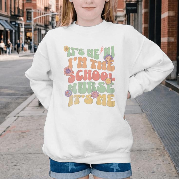 Back To School Nurse It's Me Hi I'm The School Nurse Youth Crewneck Sweatshirt Back To School Nurse It's Me Hi I'm The School Nurse Youth Crewneck Sweatshirt