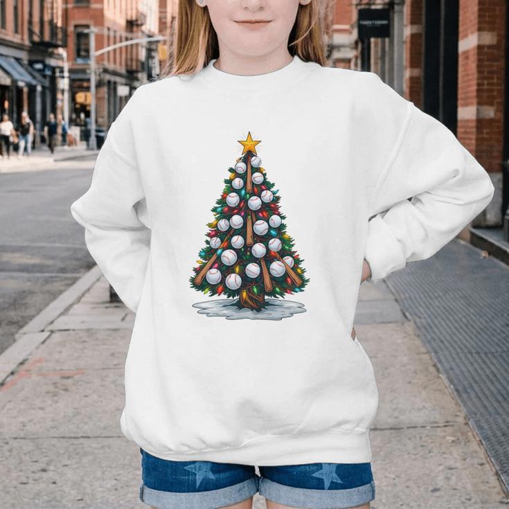 Baseball Christmas Tree Men Boys Youth Santa Sports Youth Crewneck Sweatshirt Baseball Christmas Tree Men Boys Youth Santa Sports Youth Crewneck Sweatshirt