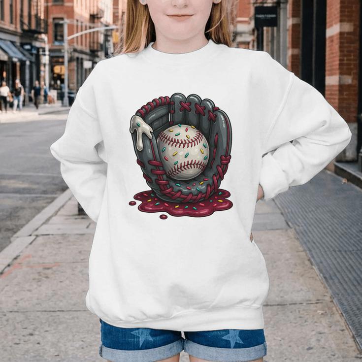 Baseball Drip Team For Boys And Girls Ice Cream Cool Premium Tri-Blend Youth Crewneck Sweatshirt Baseball Drip Team For Boys And Girls Ice Cream Cool Premium Tri-Blend Youth Crewneck Sweatshirt