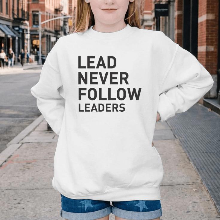 Baseball Lead Never Follow Leaders Team Captain Leadership Premium Tri-Blend Youth Crewneck Sweatshirt Baseball Lead Never Follow Leaders Team Captain Leadership Premium Tri-Blend Youth Crewneck Sweatshirt
