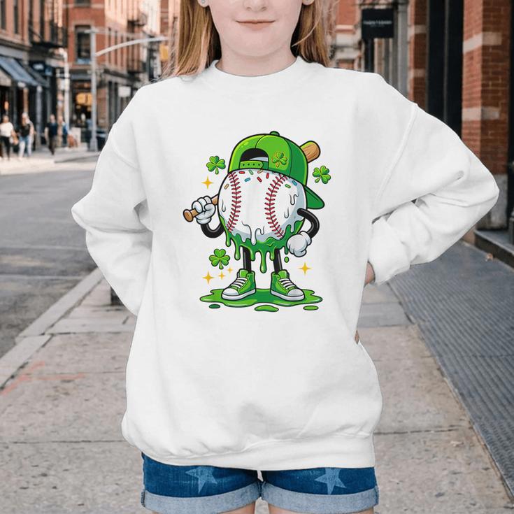Boys St Patrick’s Day Baseball Drip Ice Cream Apparel Youth Youth Crewneck Sweatshirt Boys St Patrick’s Day Baseball Drip Ice Cream Apparel Youth Youth Crewneck Sweatshirt