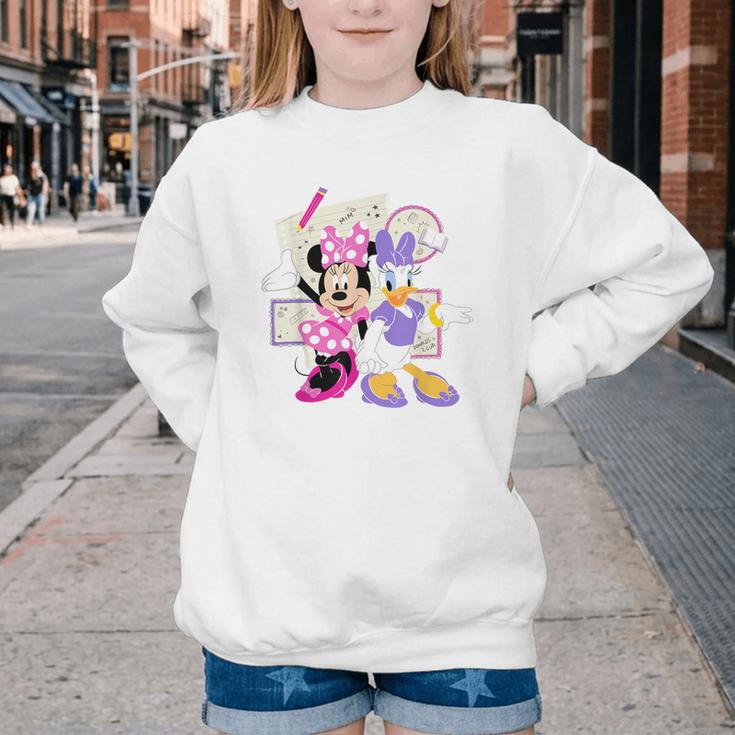 Disney Minnie & Daisy Back To School Best Friends BFFs Youth Crewneck Sweatshirt Disney Minnie & Daisy Back To School Best Friends BFFs Youth Crewneck Sweatshirt