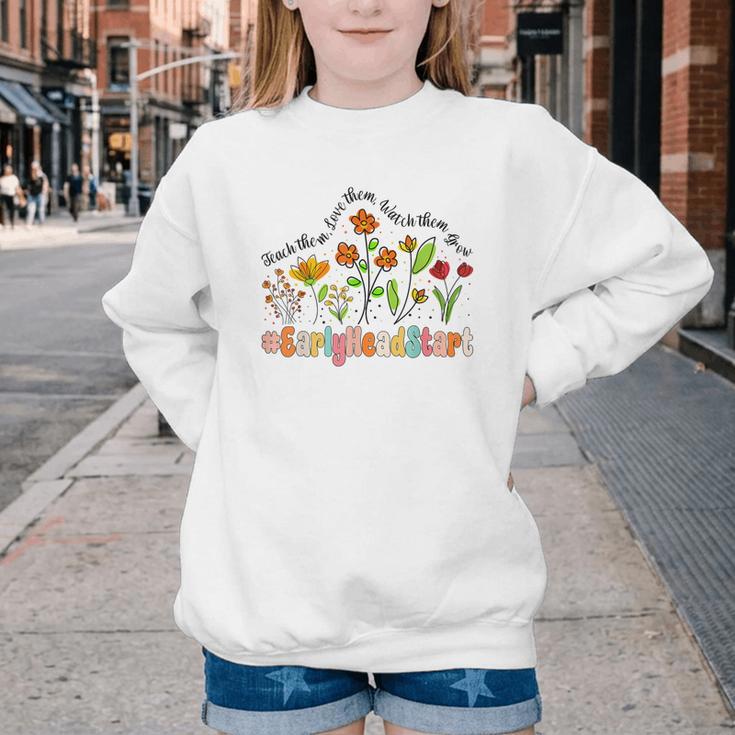 Early Head Start Appreciation Week Back To School Youth Crewneck Sweatshirt
