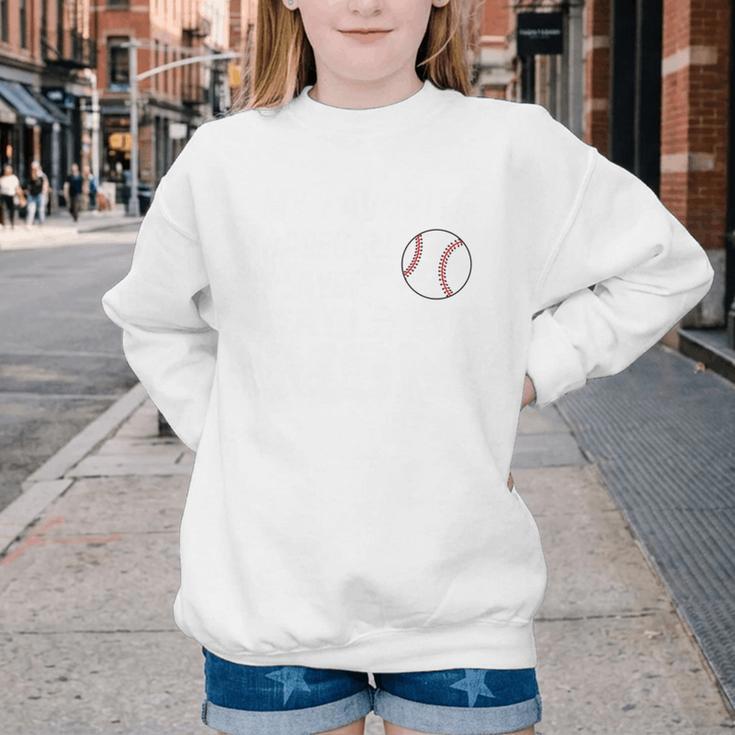 My Favorite Baseball Player Calls Me Mom Youth Crewneck Sweatshirt My Favorite Baseball Player Calls Me Mom Youth Crewneck Sweatshirt