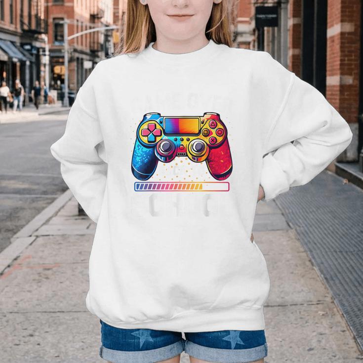 Game Over Back To School Tee Kids First Day School Youth Crewneck Sweatshirt Game Over Back To School Tee Kids First Day School Youth Crewneck Sweatshirt