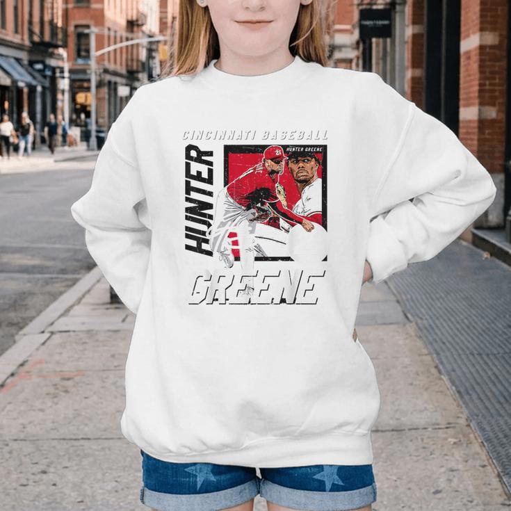 Hunter Greene Cincinnati MLB Baseball Players MLBHGR203M Youth Crewneck Sweatshirt Hunter Greene Cincinnati MLB Baseball Players MLBHGR203M Youth Crewneck Sweatshirt