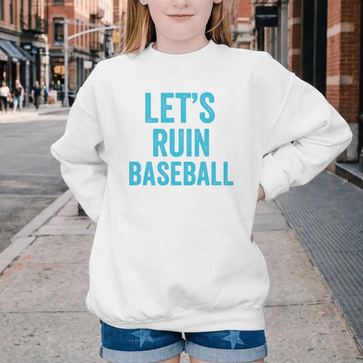 Let's Ruin Baseball Baseball Humor Sarcastic Baseball Premium Tri-Blend Youth Crewneck Sweatshirt Let's Ruin Baseball Baseball Humor Sarcastic Baseball Premium Tri-Blend Youth Crewneck Sweatshirt