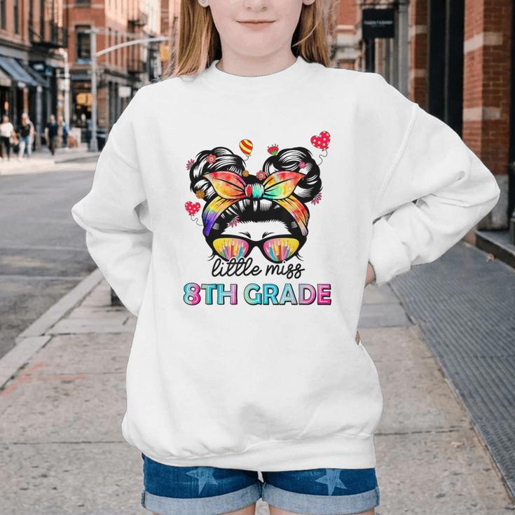 Little Miss Eighth Grade Back To School 8th Grade Girls Youth Crewneck Sweatshirt Little Miss Eighth Grade Back To School 8th Grade Girls Youth Crewneck Sweatshirt