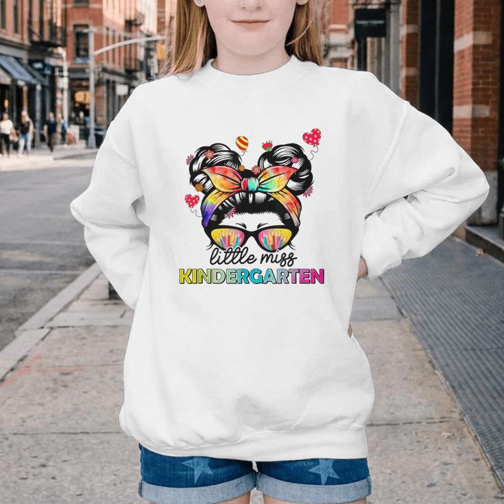 Little Miss Kindergarten Back To School Kindergarten Girls Youth Crewneck Sweatshirt Little Miss Kindergarten Back To School Kindergarten Girls Youth Crewneck Sweatshirt