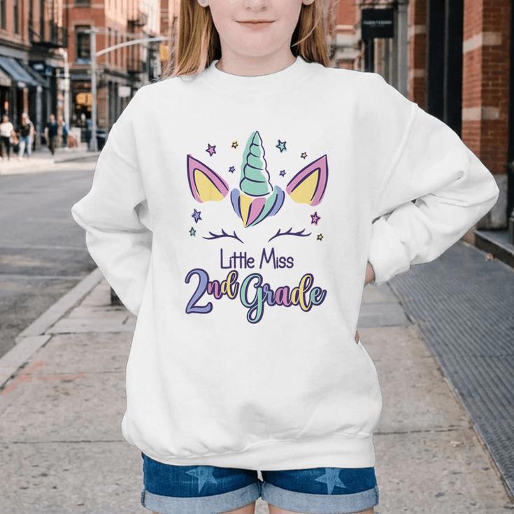 Little Miss Second Grade 2025 2nd Grade Back To School Youth Crewneck Sweatshirt Little Miss Second Grade 2025 2nd Grade Back To School Youth Crewneck Sweatshirt