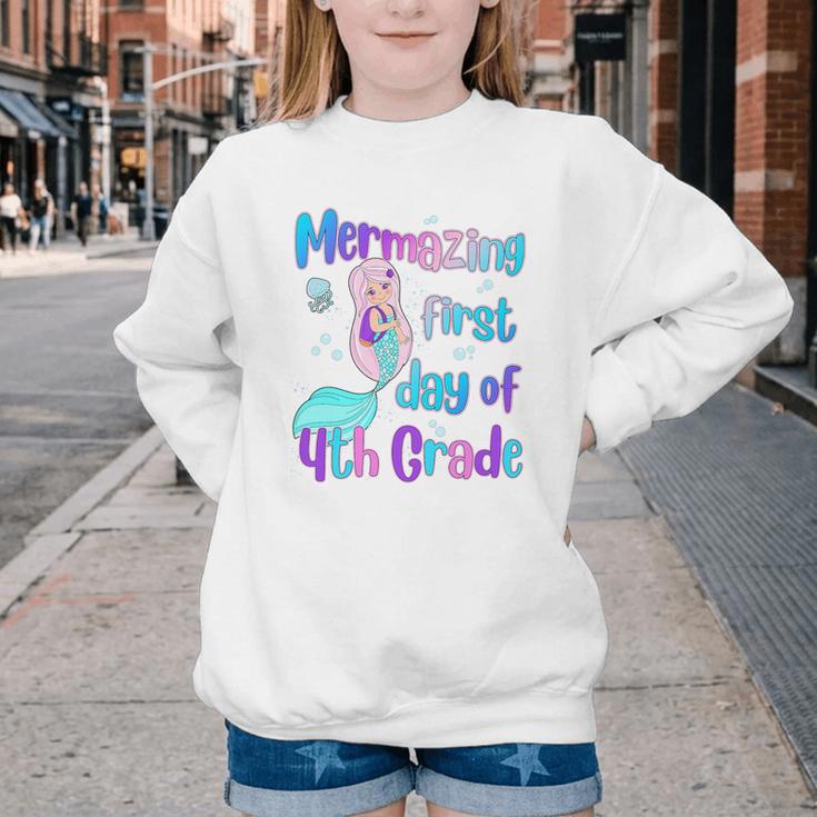Mermazing First Day Of Fourth Grade Back To School Mermaid Premium Tri-Blend Youth Crewneck Sweatshirt Mermazing First Day Of Fourth Grade Back To School Mermaid Premium Tri-Blend Youth Crewneck Sweatshirt