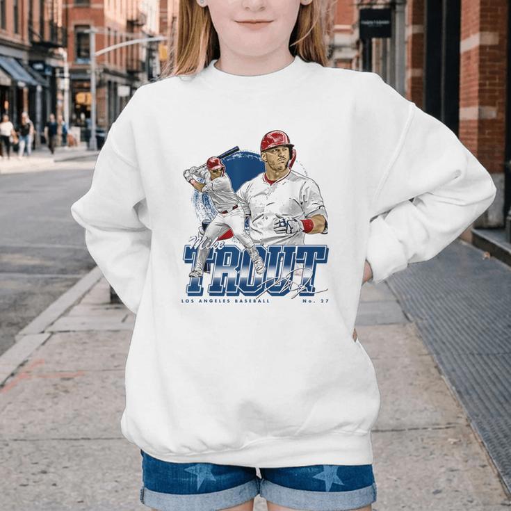 Mike Trout Los Angeles A MLB Baseball Players MLBMTR302N Youth Crewneck Sweatshirt