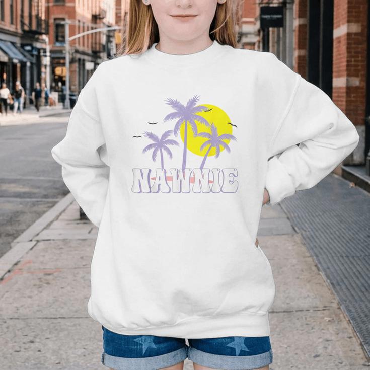Nawnie Vintage Women Appreciation Day Hello Back To School Youth Crewneck Sweatshirt