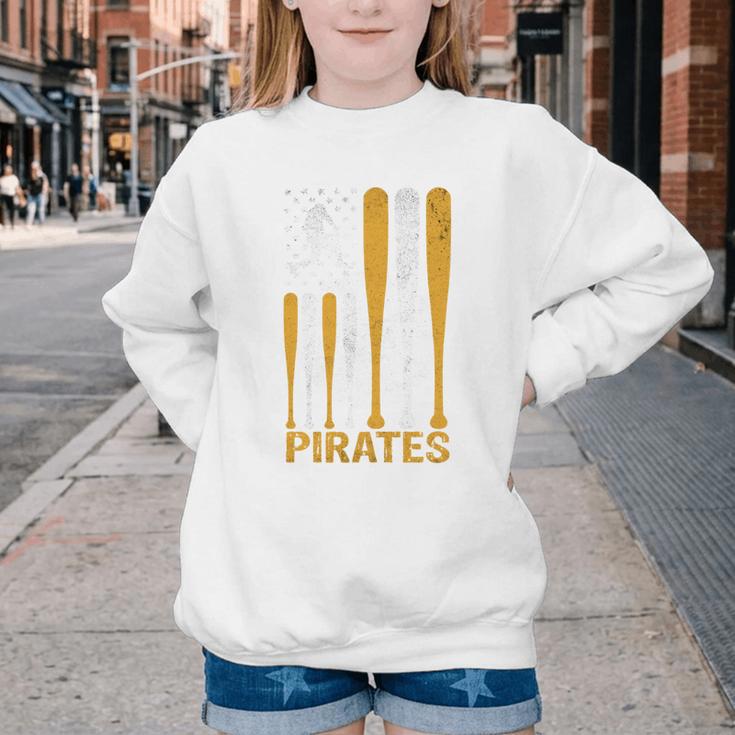 Pirates Baseball Fan Apparel For Sports Enthusiasts Youth Crewneck Sweatshirt