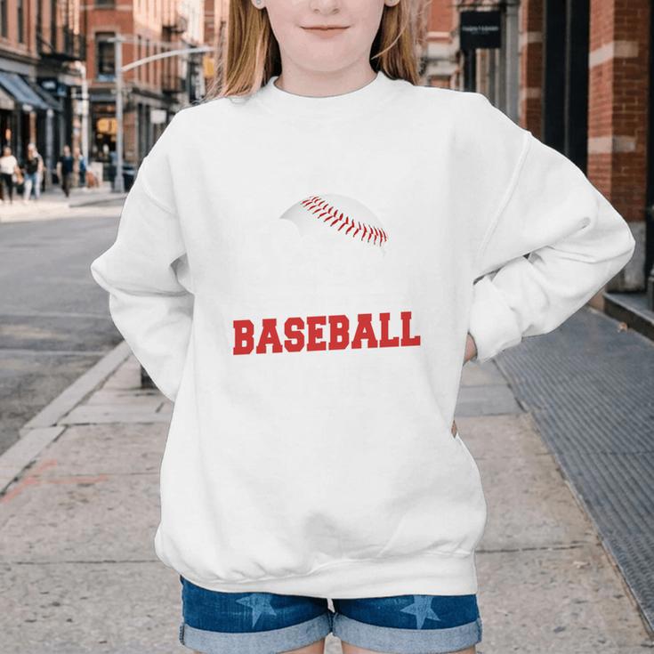 Proud Sister Of A Baseball Senior Class Of 2026 Graduation Youth Crewneck Sweatshirt