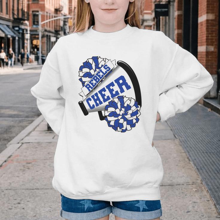 Rebels Cheer Back To School Cheerleading Spirit B Premium Tri-Blend Youth Crewneck Sweatshirt Rebels Cheer Back To School Cheerleading Spirit B Premium Tri-Blend Youth Crewneck Sweatshirt